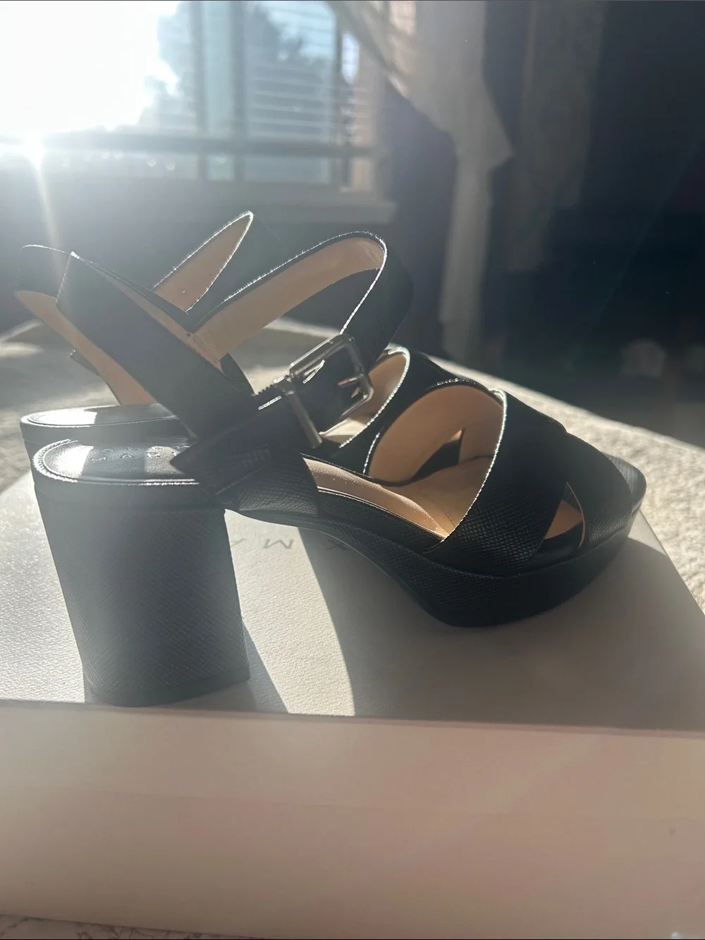 Alex Marie Anette Black platform sandal
